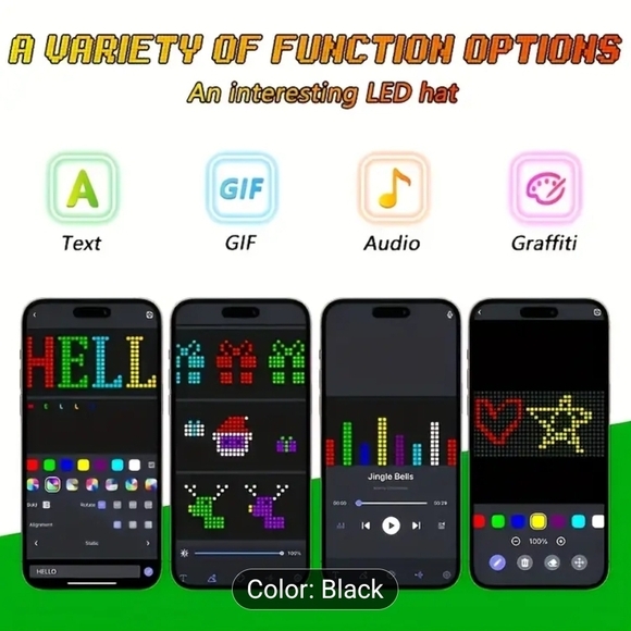 Programmable LED Sign Cap - Picture 7 of 11